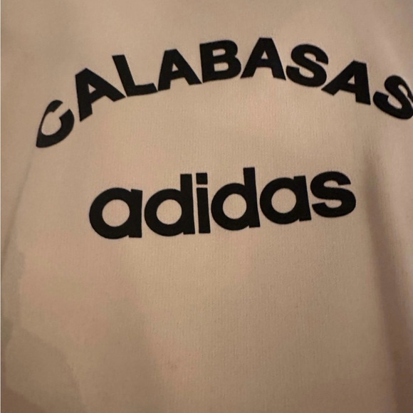 Mens Cream Colored Calabasas Adidas Nude Off White Colored Sweater - Picture 5 of 6